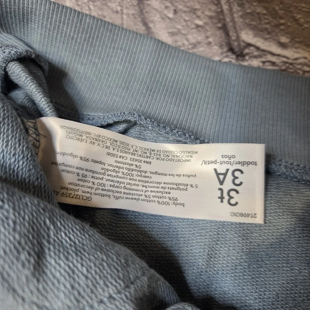 Carter's Baby Girl Size 3T Cardigan Sweater Button Front Cotton NWT